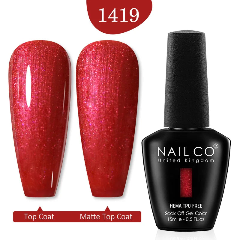 NAILCO 15ML Red Gel Nail Polish