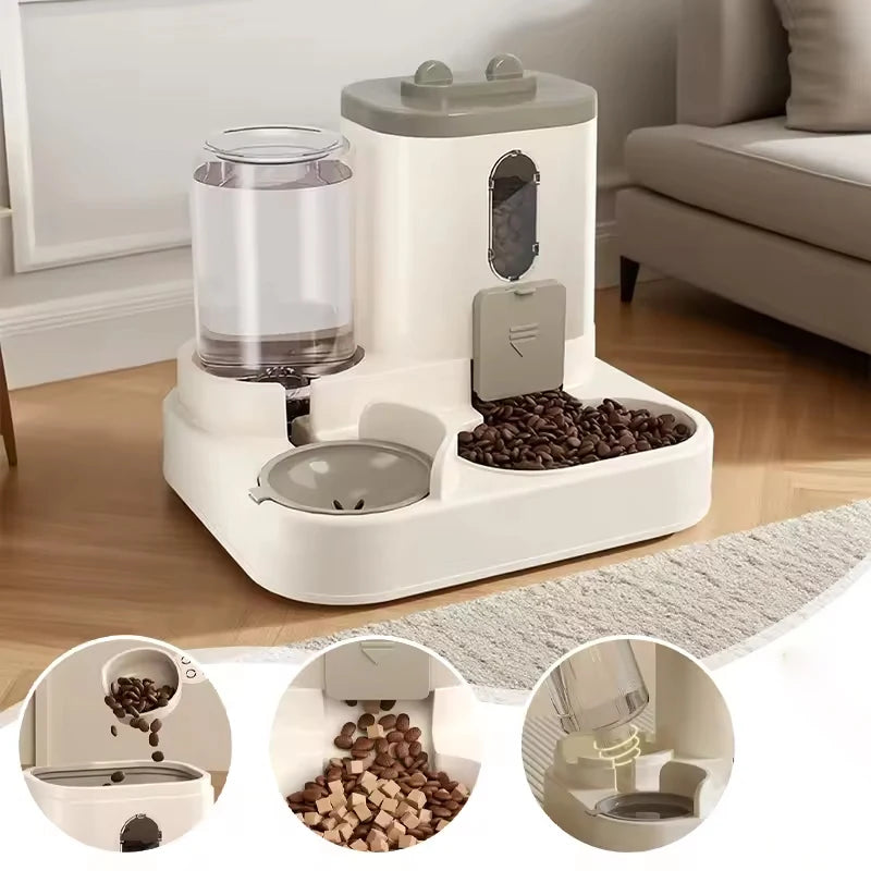 Automatic Large-Capacity Pet Feeder & Water Dispenser