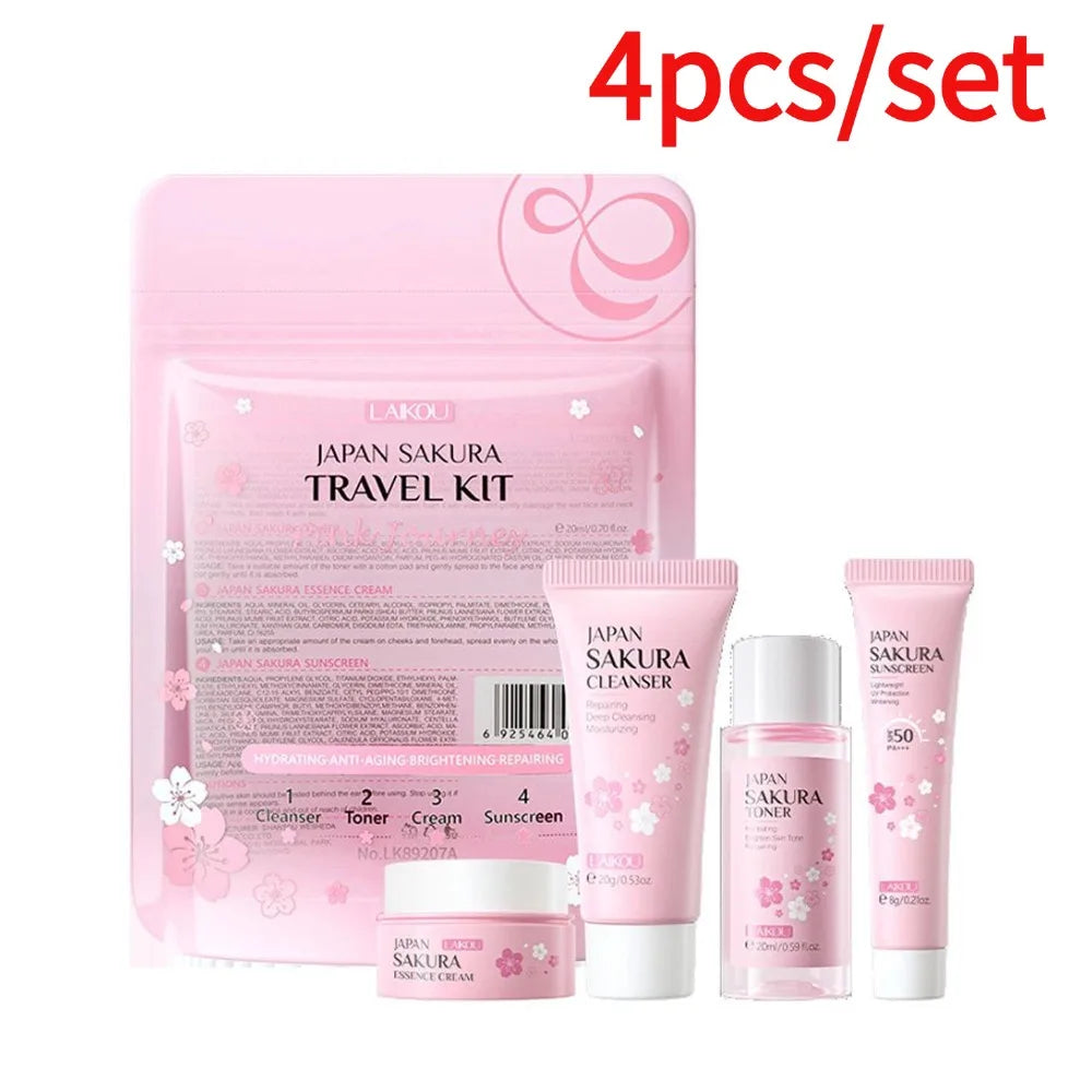 Sakura 5-Piece Travel Skin Care Set
