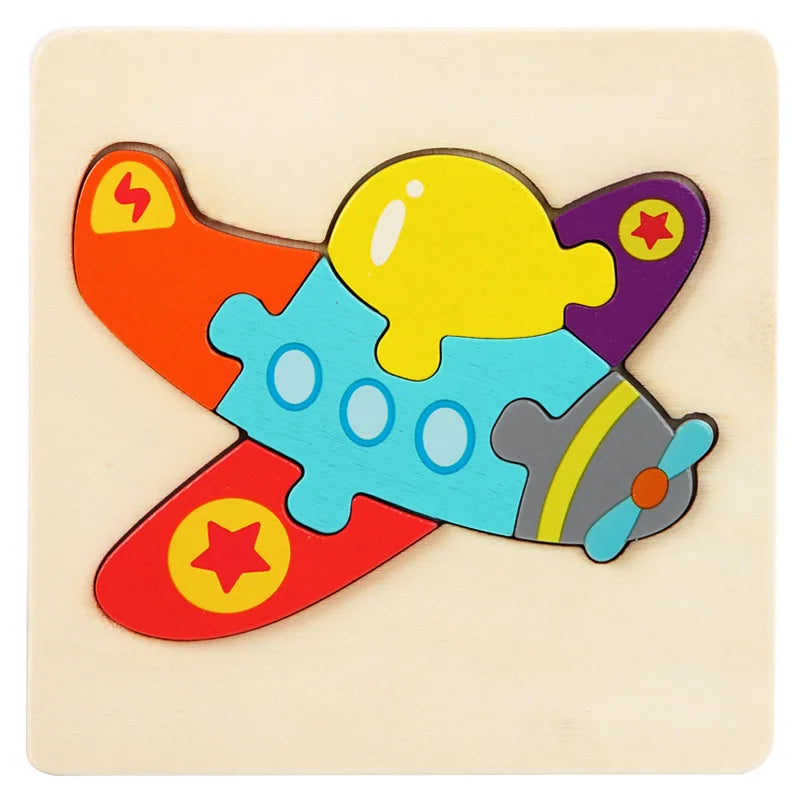 3D Wooden Animal Puzzle for Kids