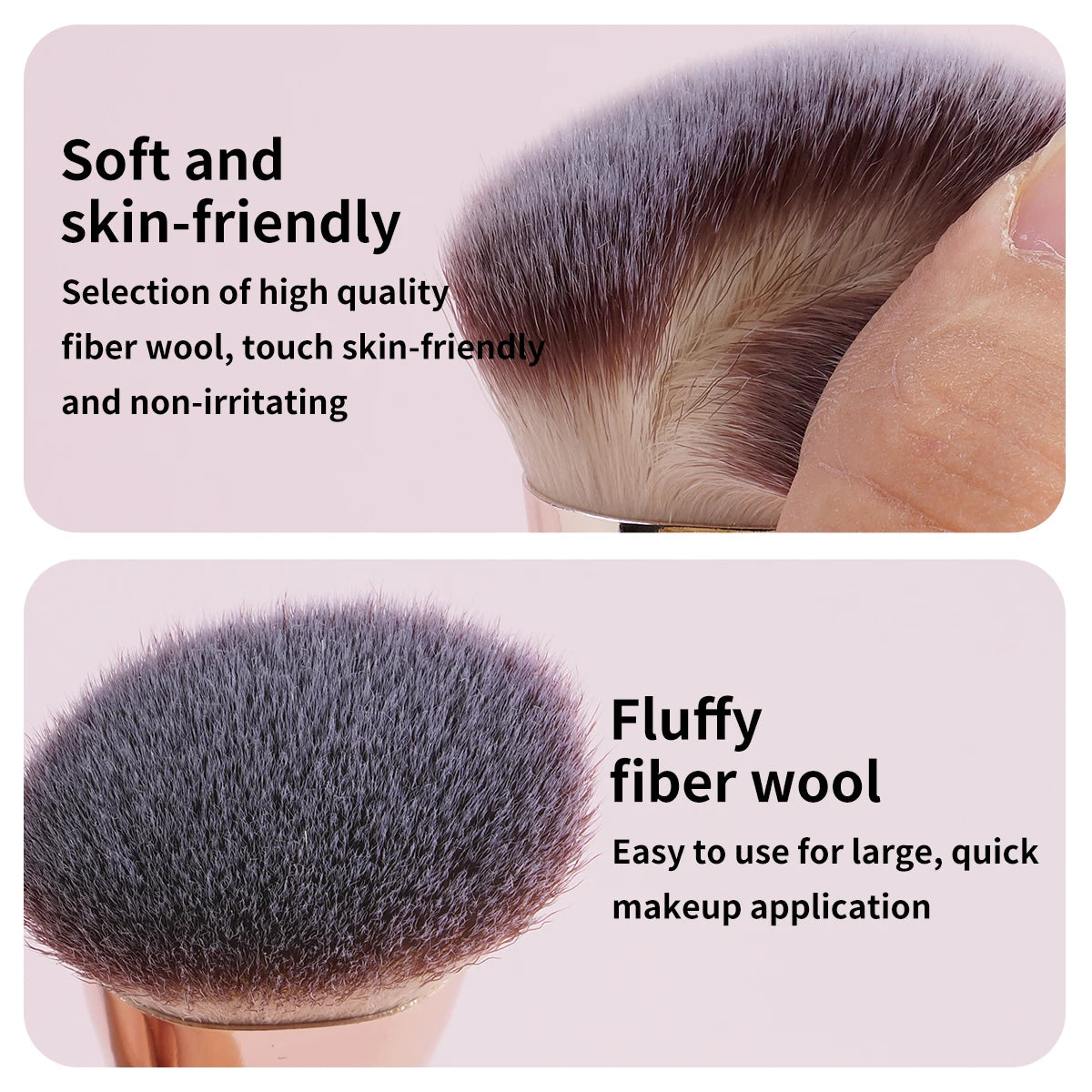 MAANGE 4-Piece Dual-Ended Makeup Brush Set