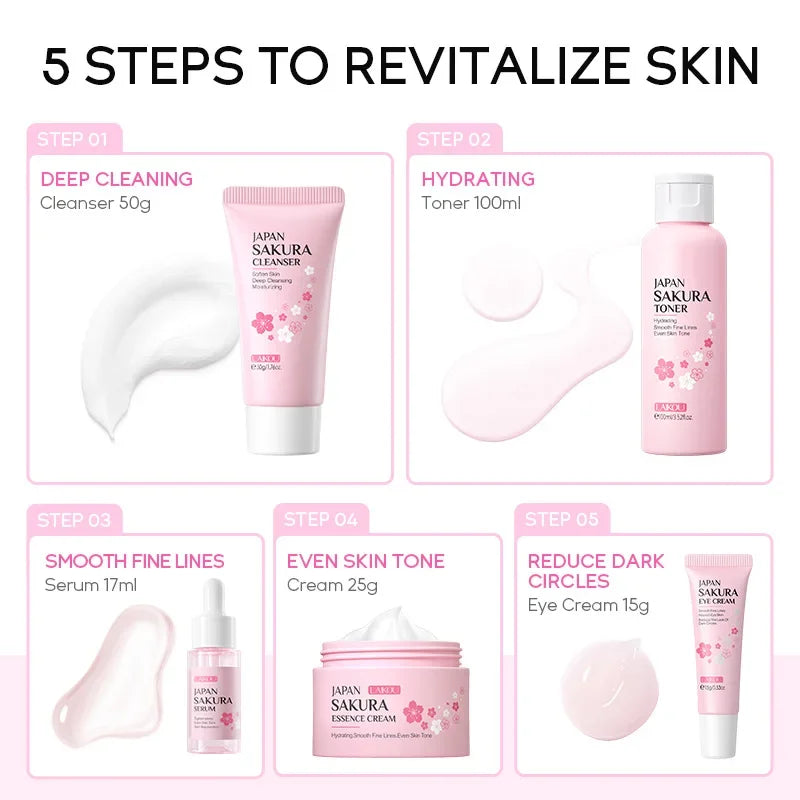 LAIKOU Sakura 5-Piece Skin Care Set