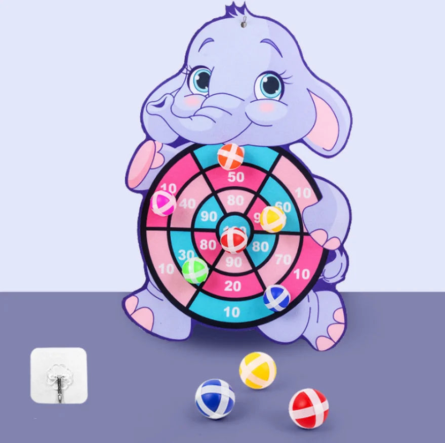 Montessori Cartoon Animal Dart Board Toy