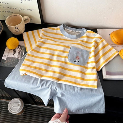Kids Summer Cotton T-Shirt & Shorts Set