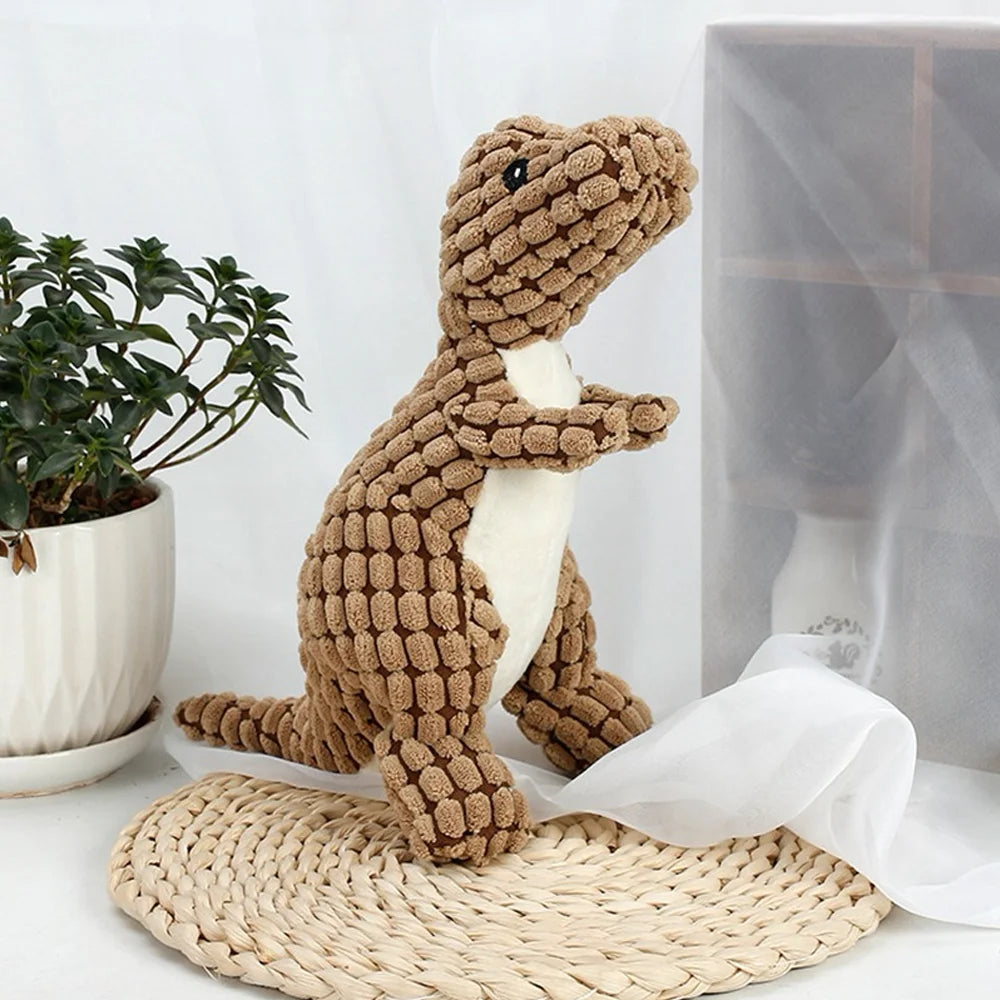 Plush Dinosaur Dog & Cat Toy