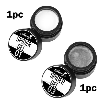 4-Color Nail Art Gel Polish Set