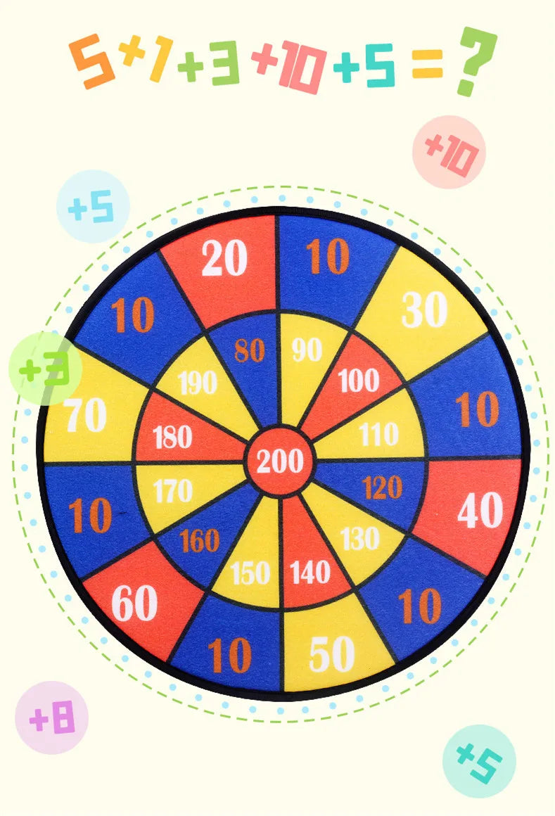 Montessori Cartoon Animal Dart Board Toy