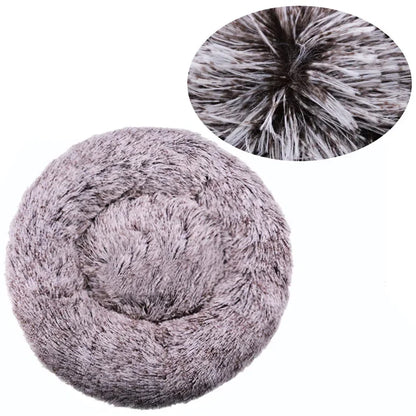 Round Plush Pet Bed – Large & Medium Dogs