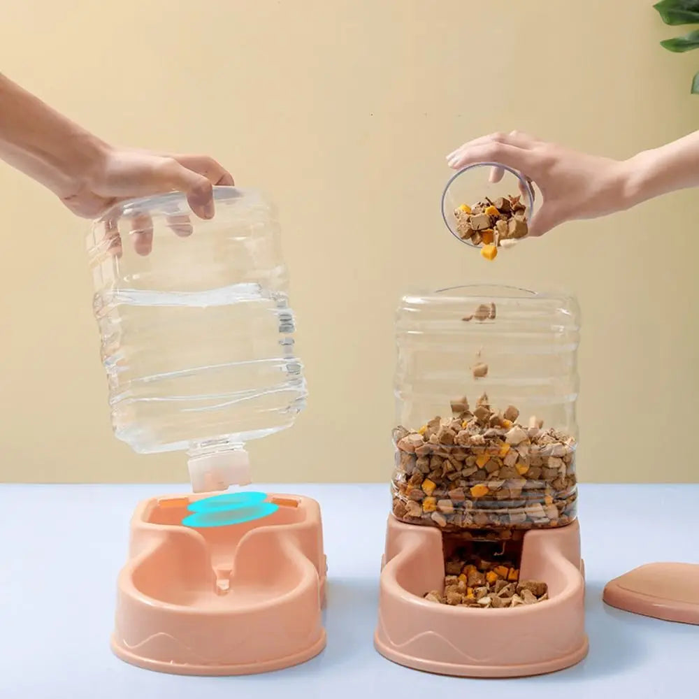 3.8L Automatic Pet Feeder & Water Fountain