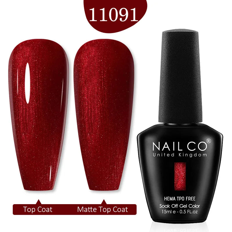 NAILCO 15ML Red Gel Nail Polish