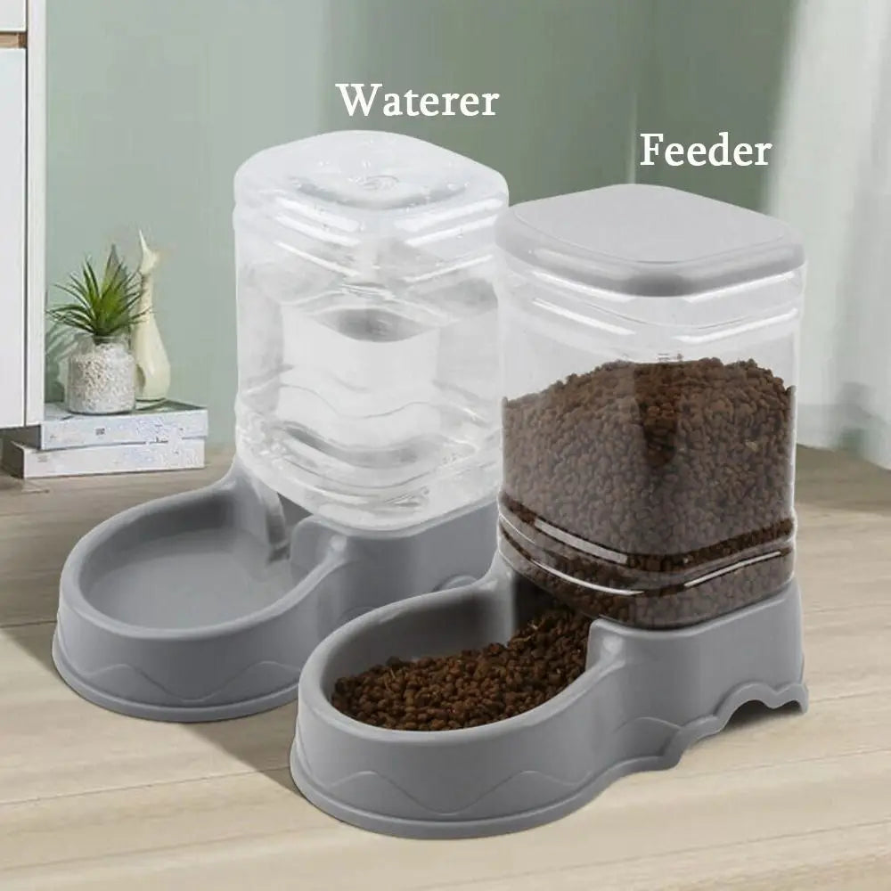 3.8L Automatic Pet Feeder & Water Fountain