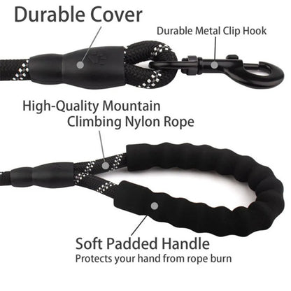 1.5m Reflective Padded Dog Leash