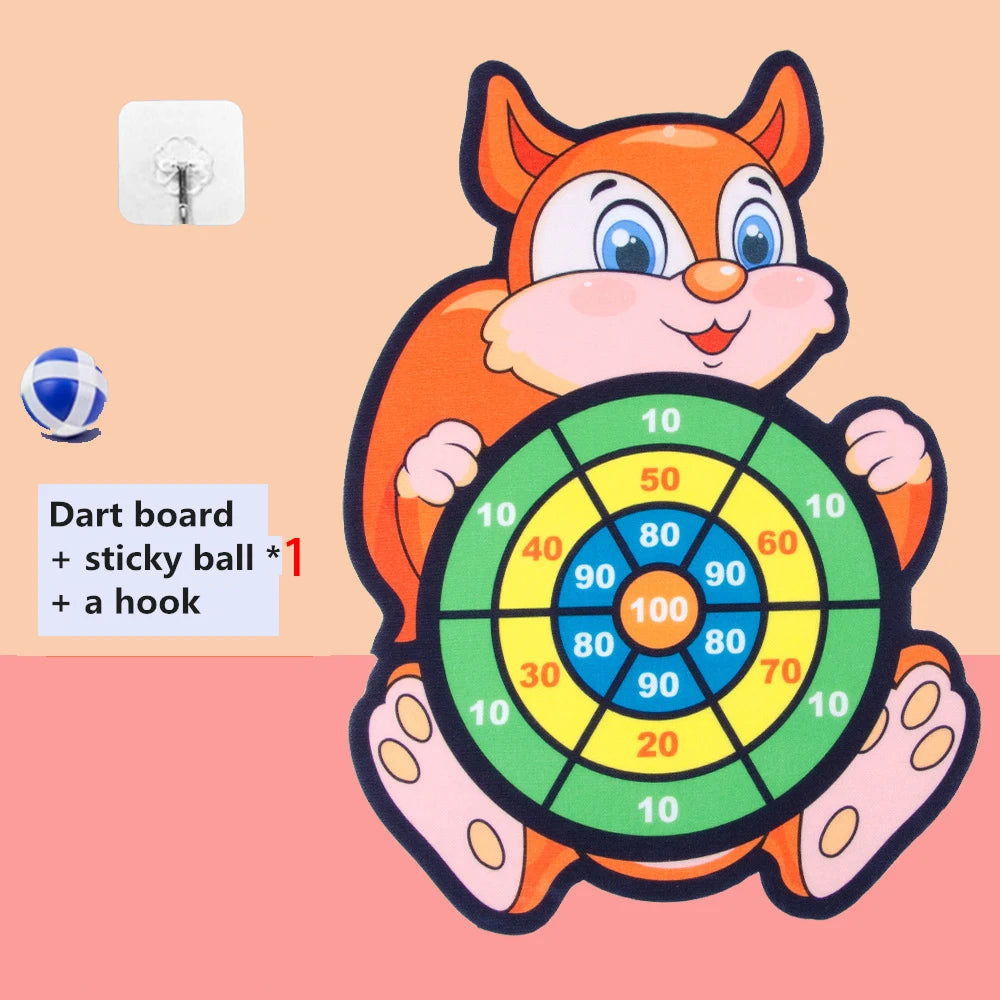 Montessori Cartoon Animal Dart Board Toy