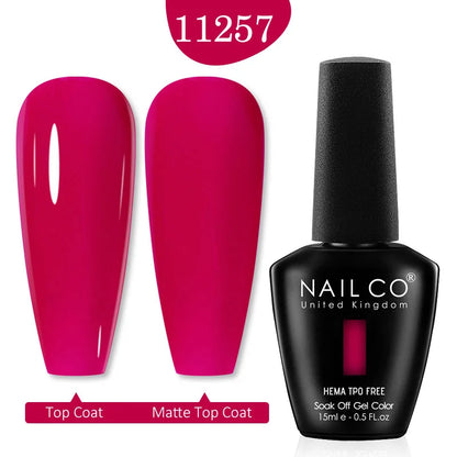 NAILCO 15ML Red Gel Nail Polish