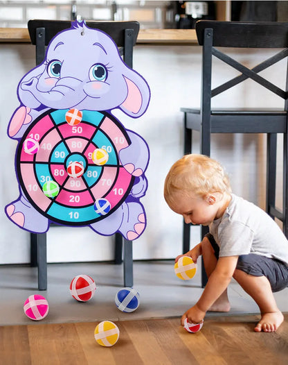 Montessori Cartoon Animal Dart Board Toy