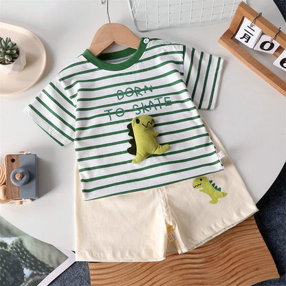 Kids Summer Cotton T-Shirt & Shorts Set
