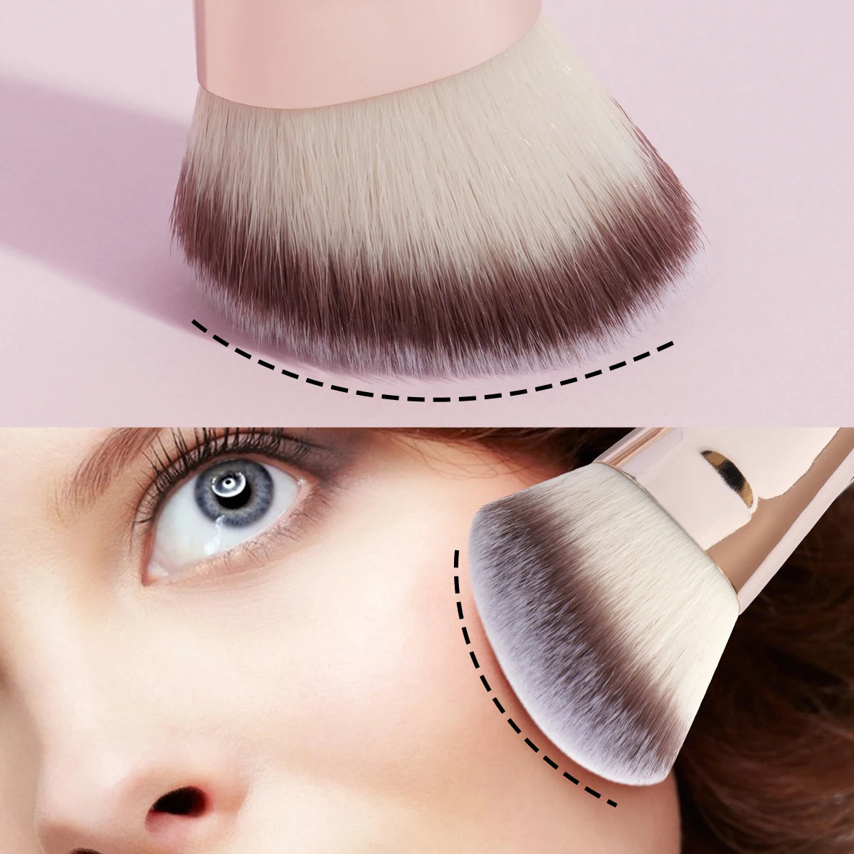 MAANGE 4-Piece Dual-Ended Makeup Brush Set