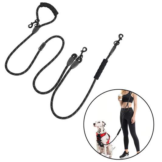 Heavy-Duty 7.8ft Dog Leash with Padded Handle