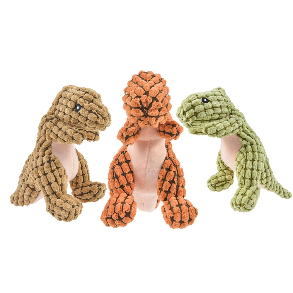 Plush Dinosaur Dog & Cat Toy
