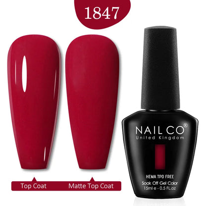 NAILCO 15ML Red Gel Nail Polish