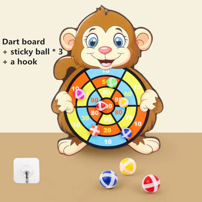 Montessori Cartoon Animal Dart Board Toy