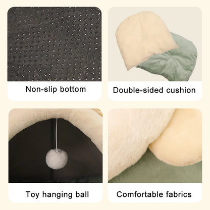 Cartoon Deep Sleep Cat & Pet Bed