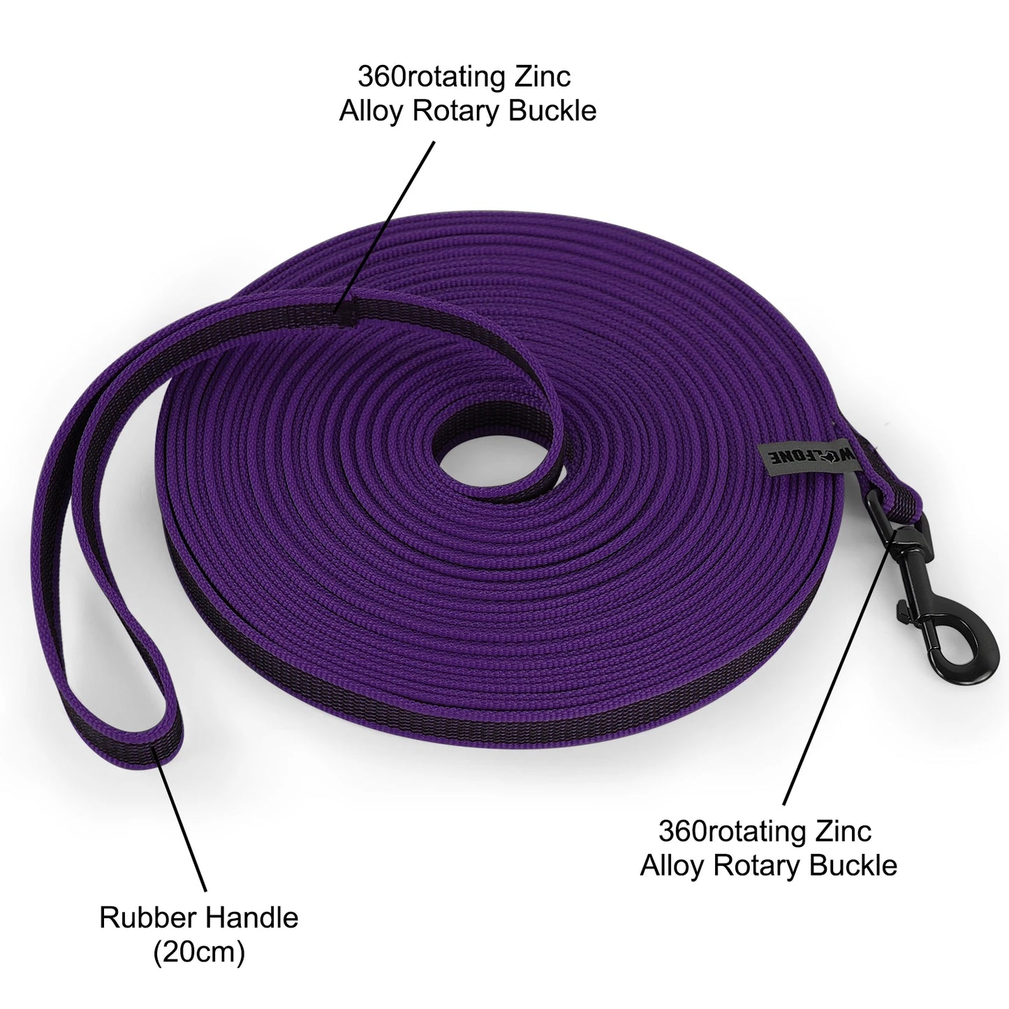 Dual-Color Dog Leash – 1.5m to 15m