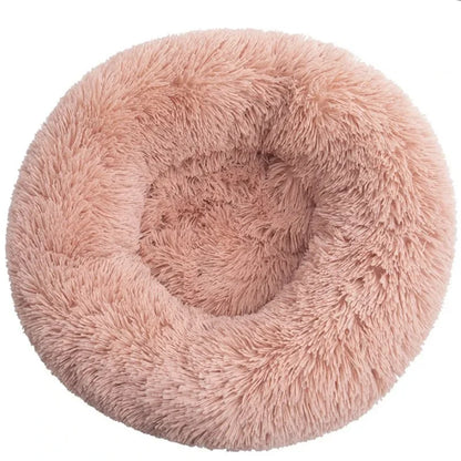 Round Plush Pet Bed – Large & Medium Dogs