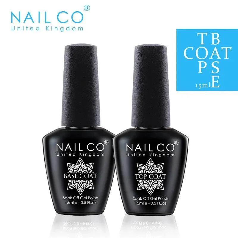 NAILCO 15ml Gel Nail Kit – Base & Top Coat