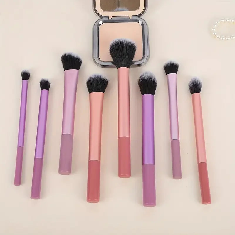 8-Piece Soft Makeup Brush Set