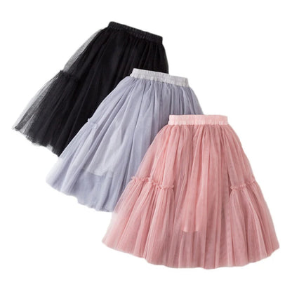 Girls’ Cotton Lace Tutu Skirt – 4-12Y