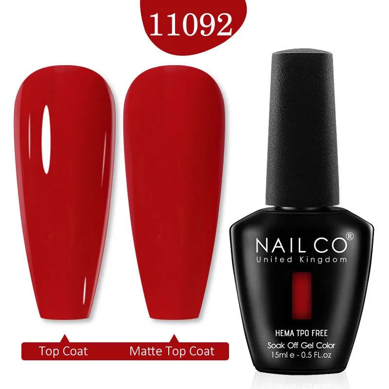 NAILCO 15ML Red Gel Nail Polish