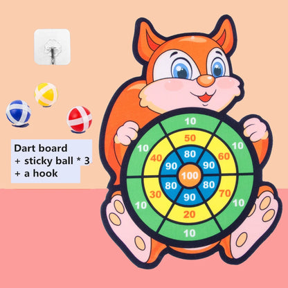 Montessori Cartoon Animal Dart Board Toy