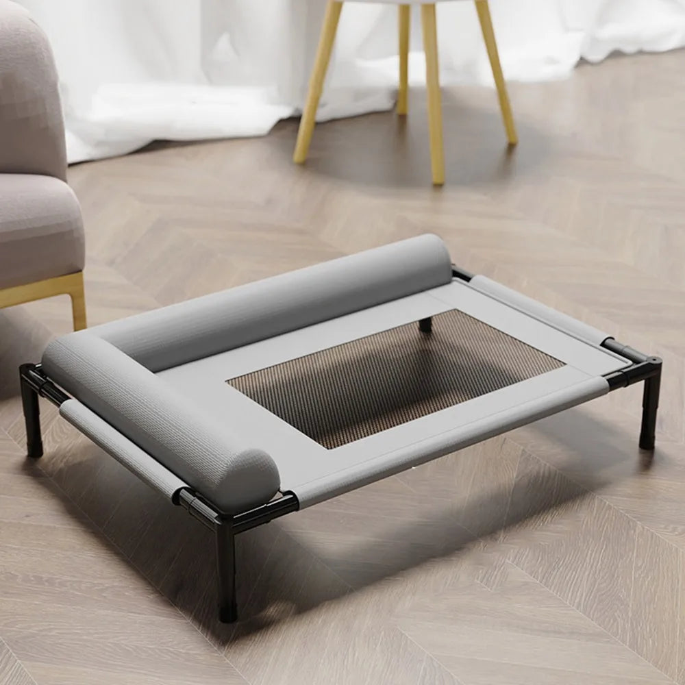 Elevated Mesh Pet Bed with Pillow