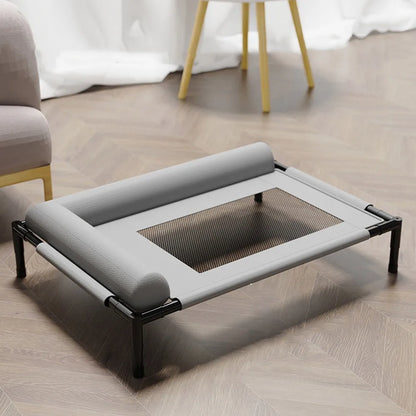 Elevated Mesh Pet Bed with Pillow