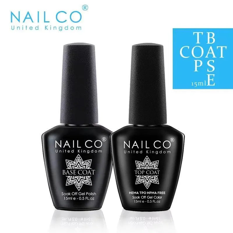 NAILCO 15ml Gel Nail Kit – Base & Top Coat