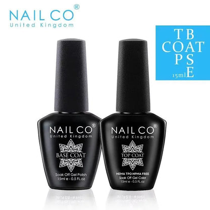 NAILCO 15ml Gel Nail Kit – Base & Top Coat