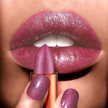 Rose Smoke Glitter Lip Powder