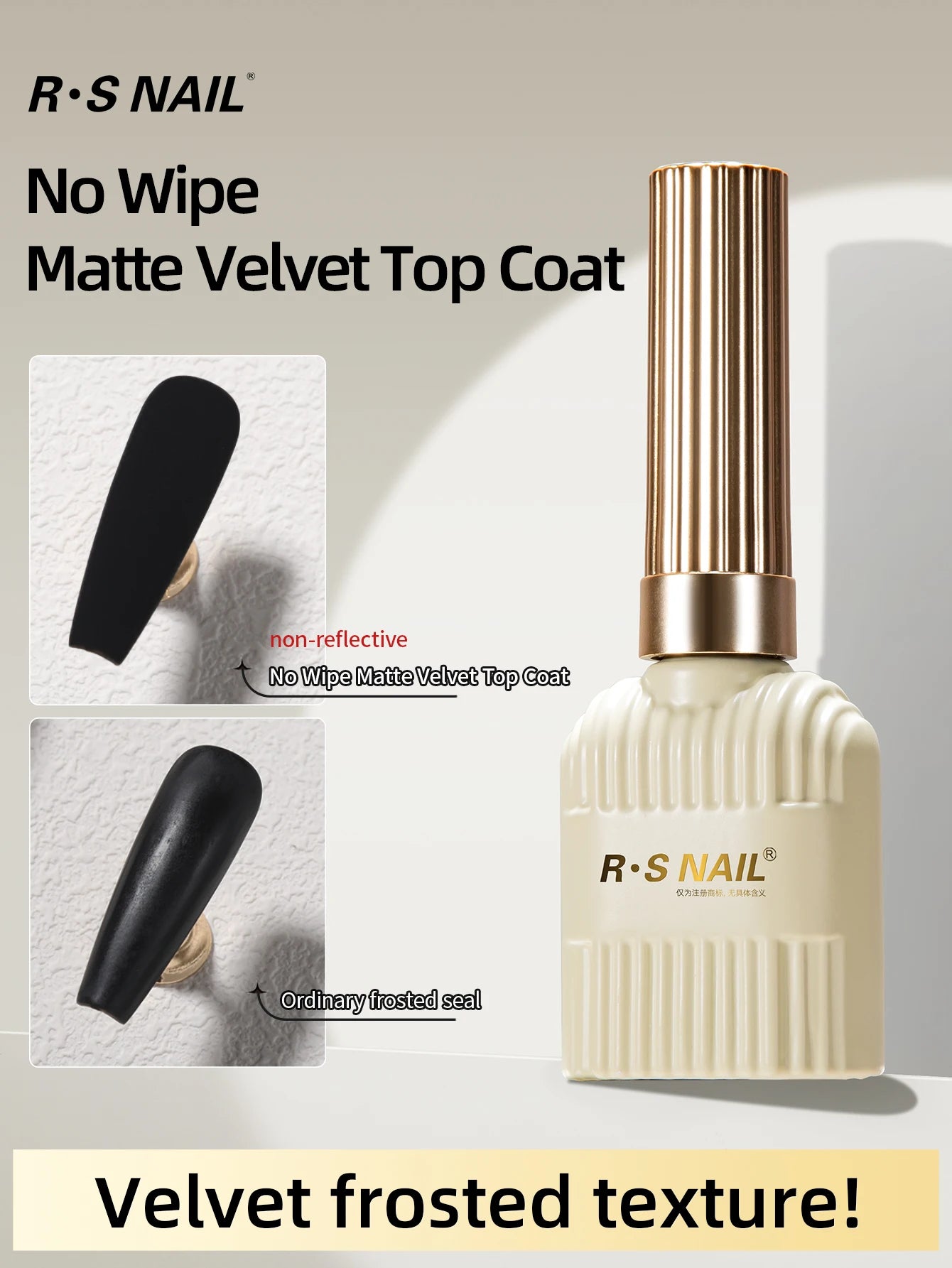 RSNAIL Velvet Matte Top Coat Gel