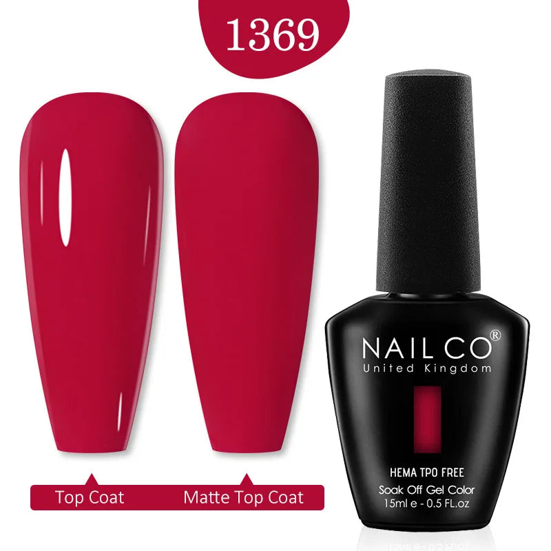 NAILCO 15ML Red Gel Nail Polish