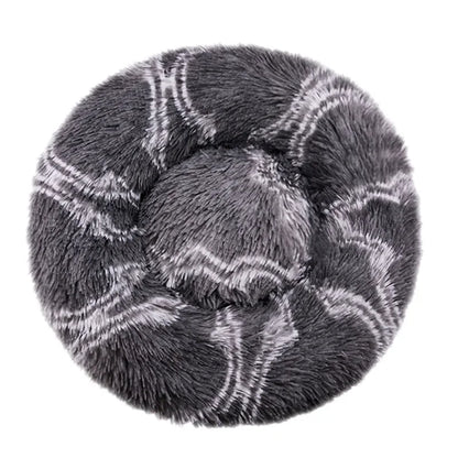 Round Plush Pet Bed – Large & Medium Dogs