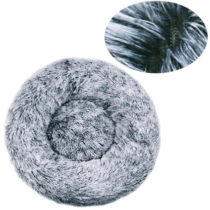 Round Plush Pet Bed – Large & Medium Dogs
