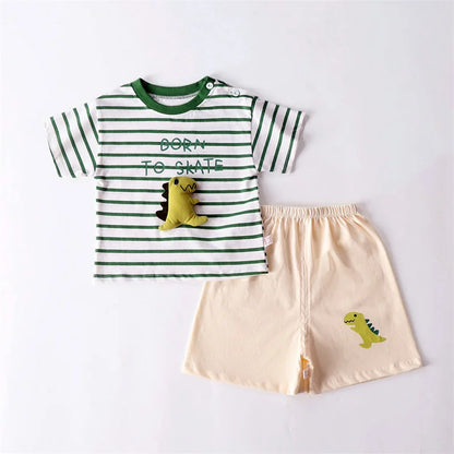 Kids Summer Cotton T-Shirt & Shorts Set