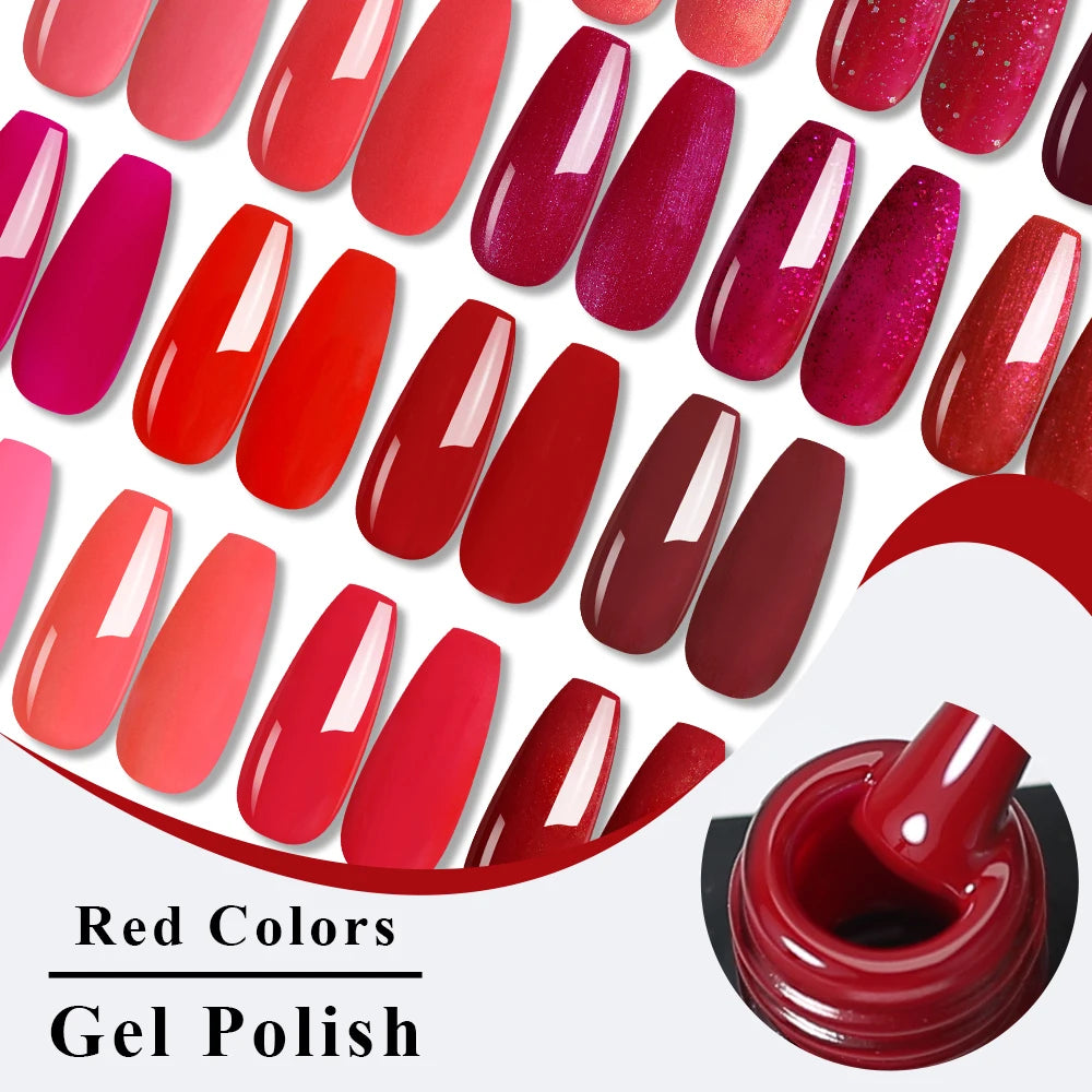 NAILCO 15ML Red Gel Nail Polish