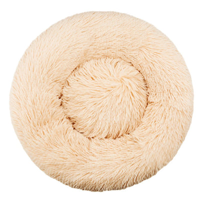 Round Plush Pet Bed – Large & Medium Dogs
