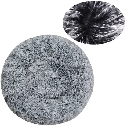 Round Plush Pet Bed – Large & Medium Dogs
