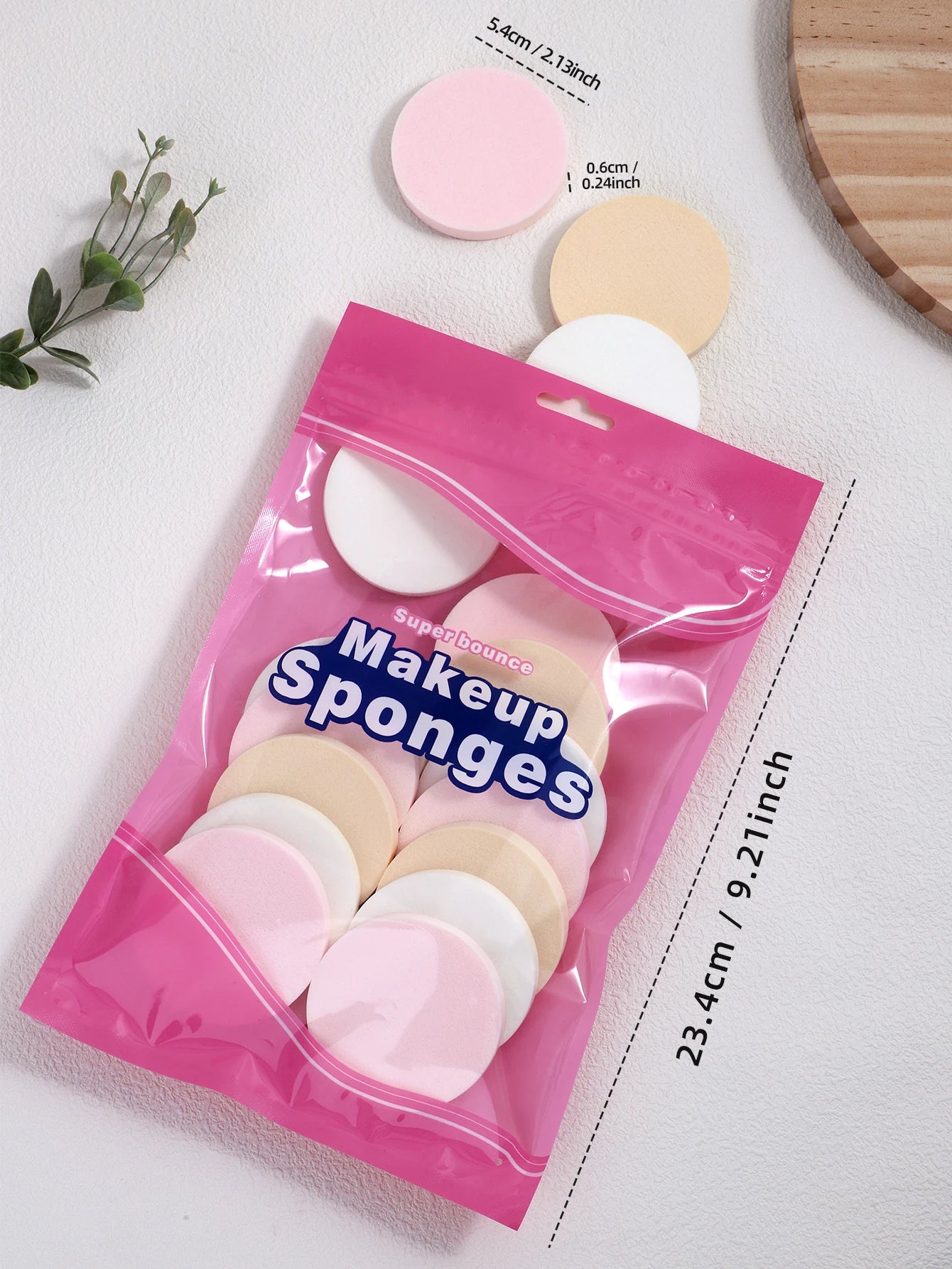 16-Pack Colorful Makeup Sponges
