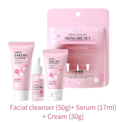 Sakura 5-Piece Travel Skin Care Set