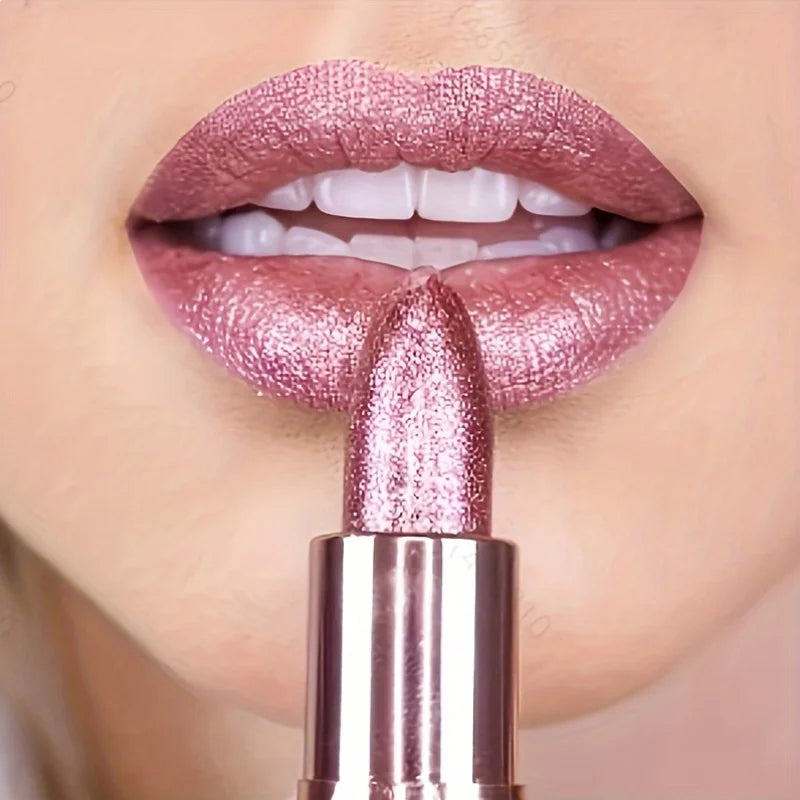 Rose Smoke Glitter Lip Powder