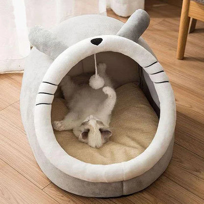 Cartoon Deep Sleep Cat & Pet Bed